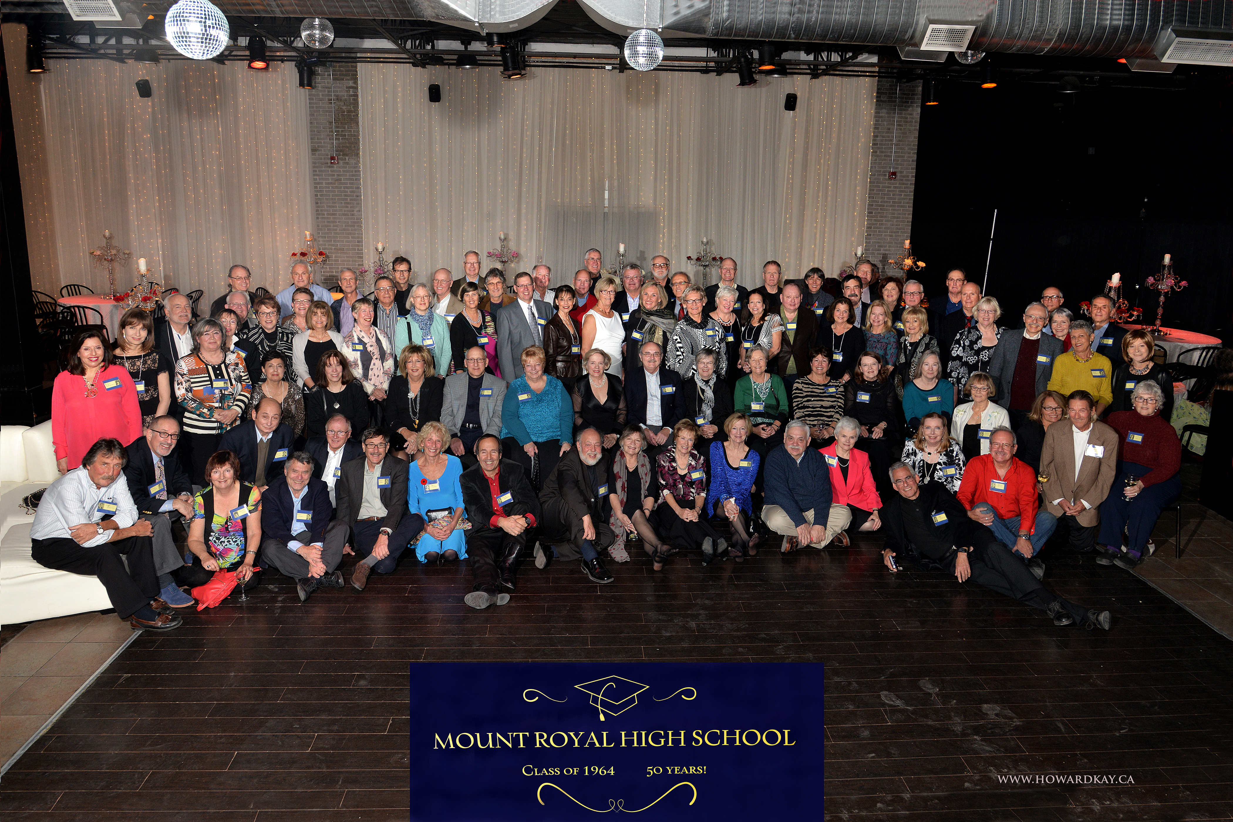 Photo of class attending the 2014 reunion